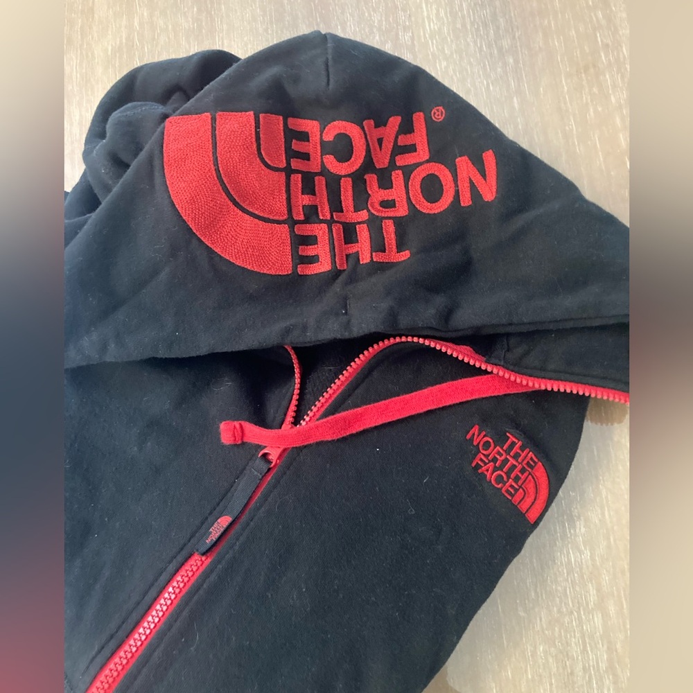 The North Face embroided large zip up